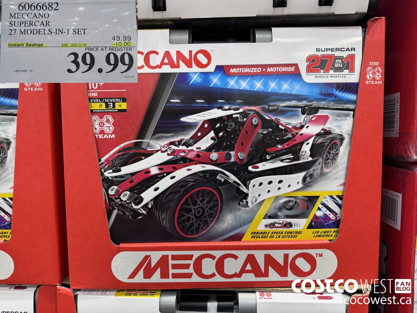 6066682 MECCANO SUPERCAR 27 MODELS-IN-1 SET ($10.00 INSTANT SAVINGS EXPIRES ON 2023-11-19) $39.99