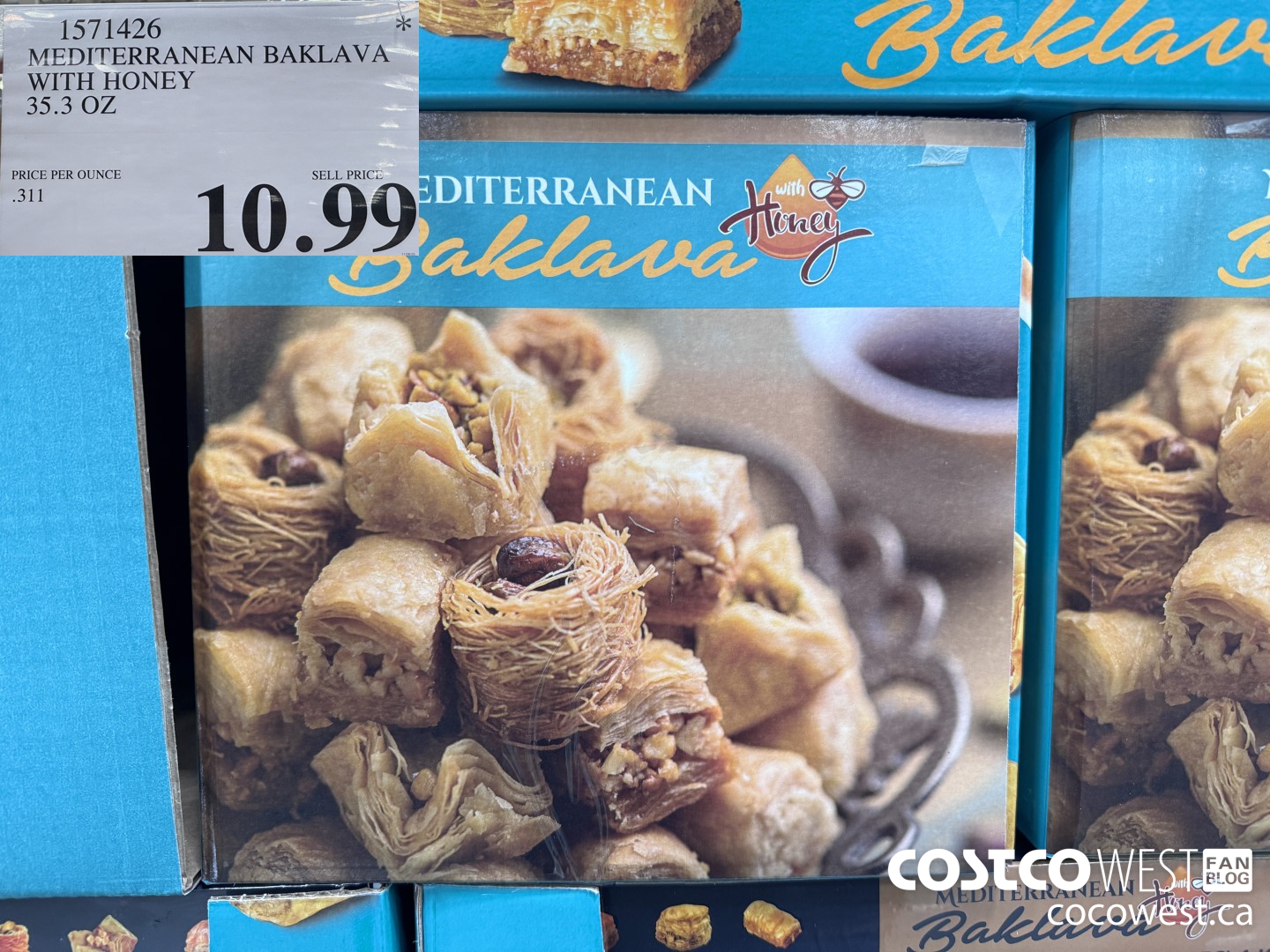 1571426 MEDITERRANEAN BAKLAVA WITH HONEY 35.3 OZ $10.99