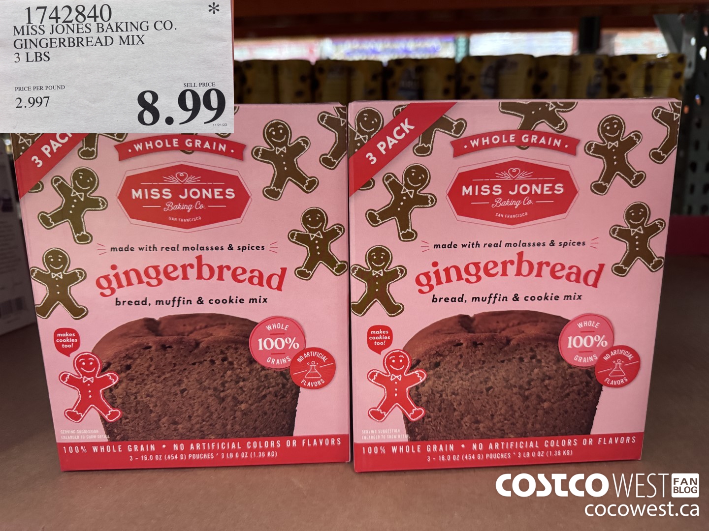 1742840 MISS JONES BAKING CO. GINGERBREAD MIX 3 LBS $8.99