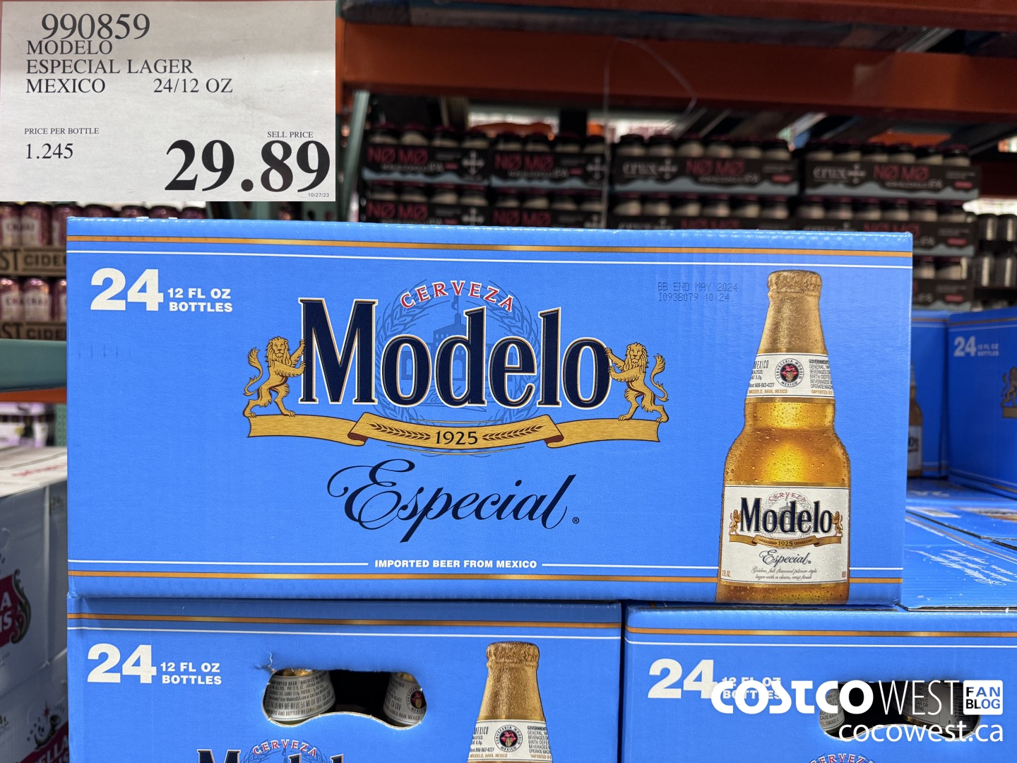 990859 MODELO ESPECIAL LAGER MEXICO 24/12 OZ $29.89