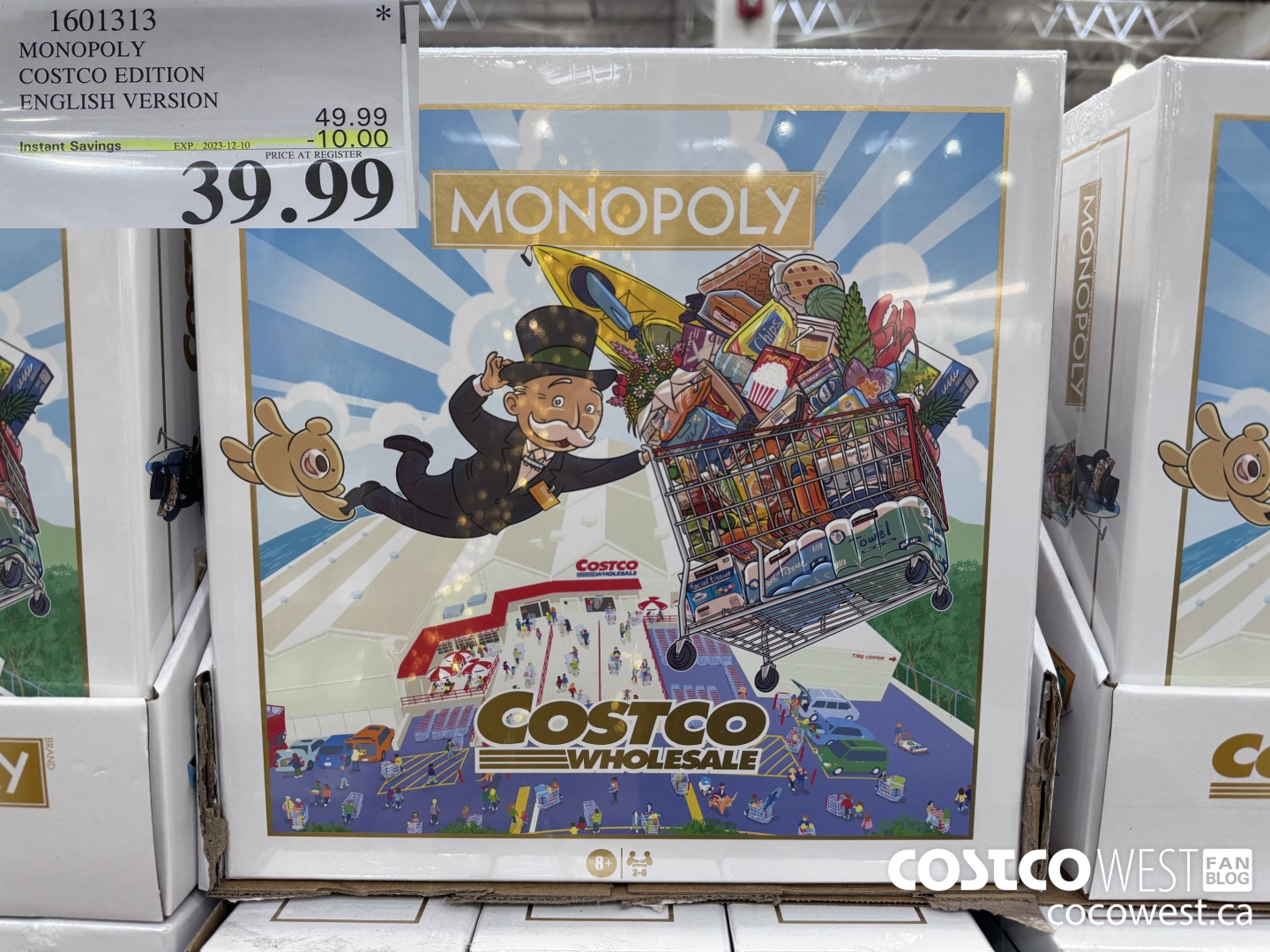 1601313 MONOPOLY COSTCO EDITION ENGLISH VERSION ($10.00 INSTANT SAVINGS EXPIRES ON 2023-12-10) $39.99