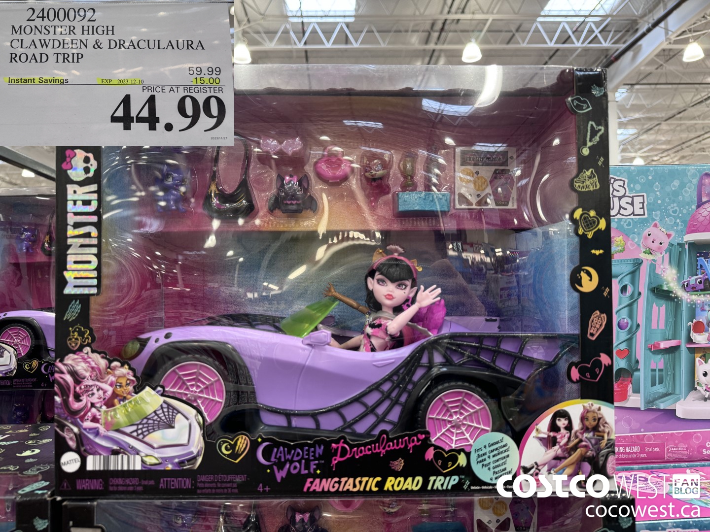 2400092 MONSTER HIGH CLAWDEEN & DRACULAURA ROAD TRIP ($15.00 INSTANT SAVINGS EXPIRES ON 2023-12-10) $44.99
