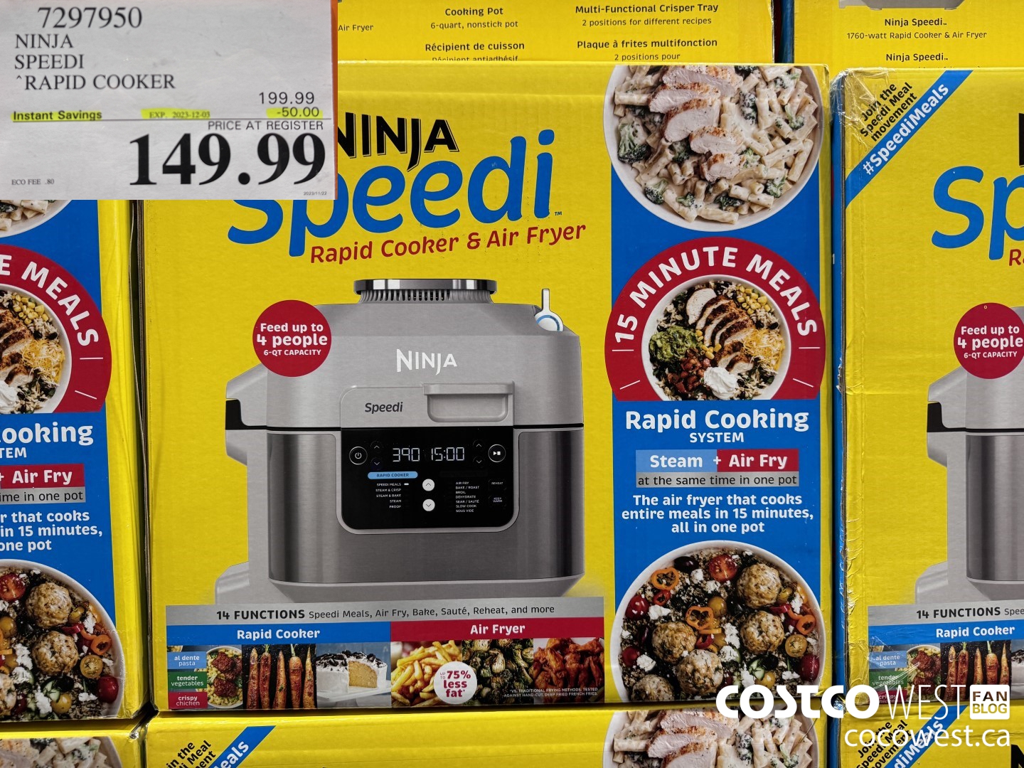 7297950 NINJA SPEEDI RAPID COOKER ($50.00 INSTANT SAVINGS EXPIRES ON 2023-12-03) $149.99