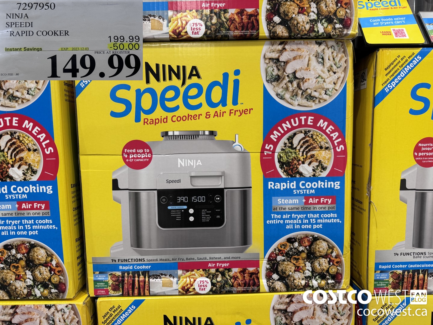 7297950 NINJA SPEEDI RAPID COOKER ($50.00 INSTANT SAVINGS EXPIRES ON 2023-12-03) $149.99