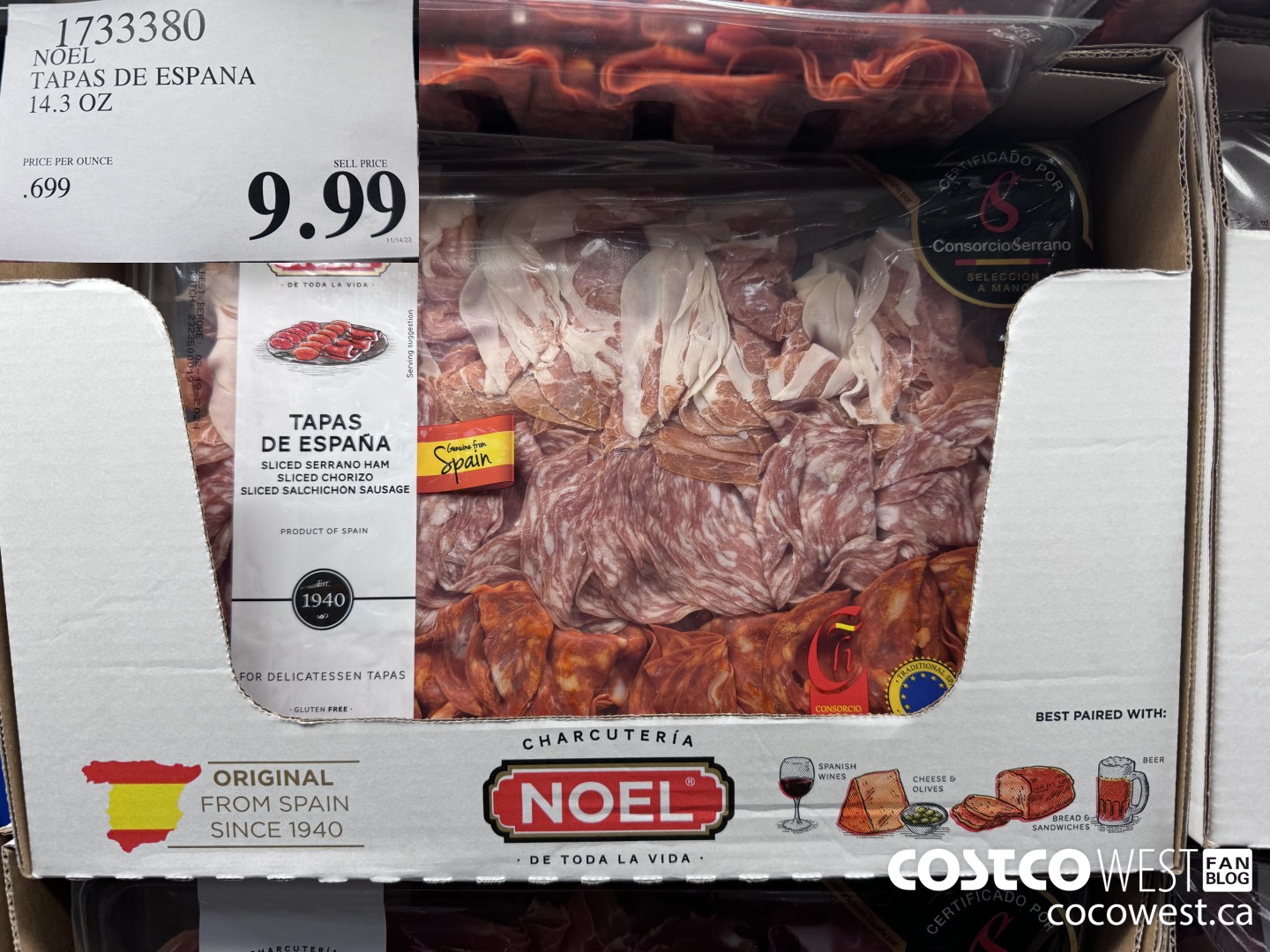 1733380 NOEL TAPAS DE ESPANA 14.3 OZ $9.99
