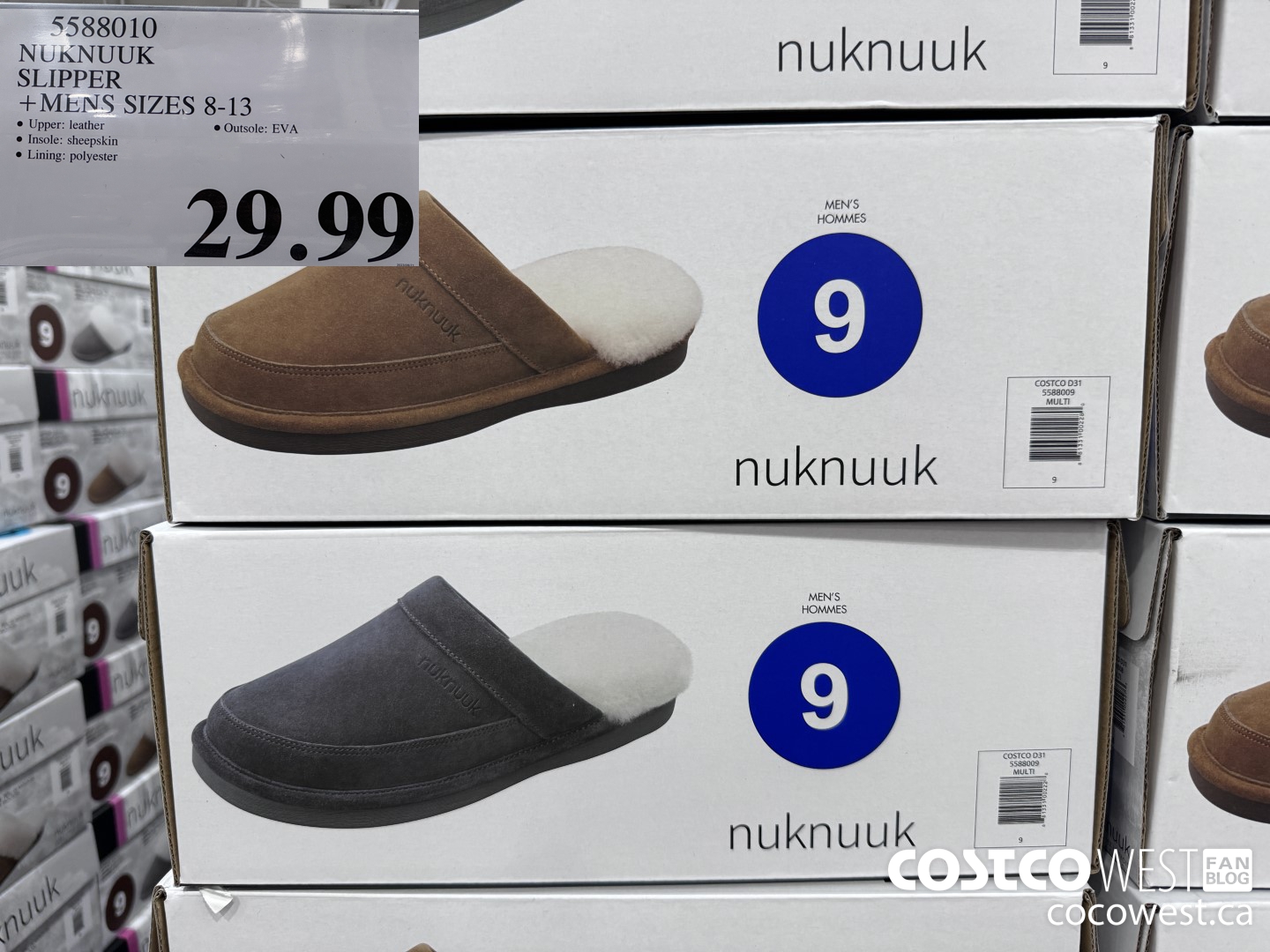 5588010 NUKNUUK SLIPPER MENS SIZES 8-13 $29.99