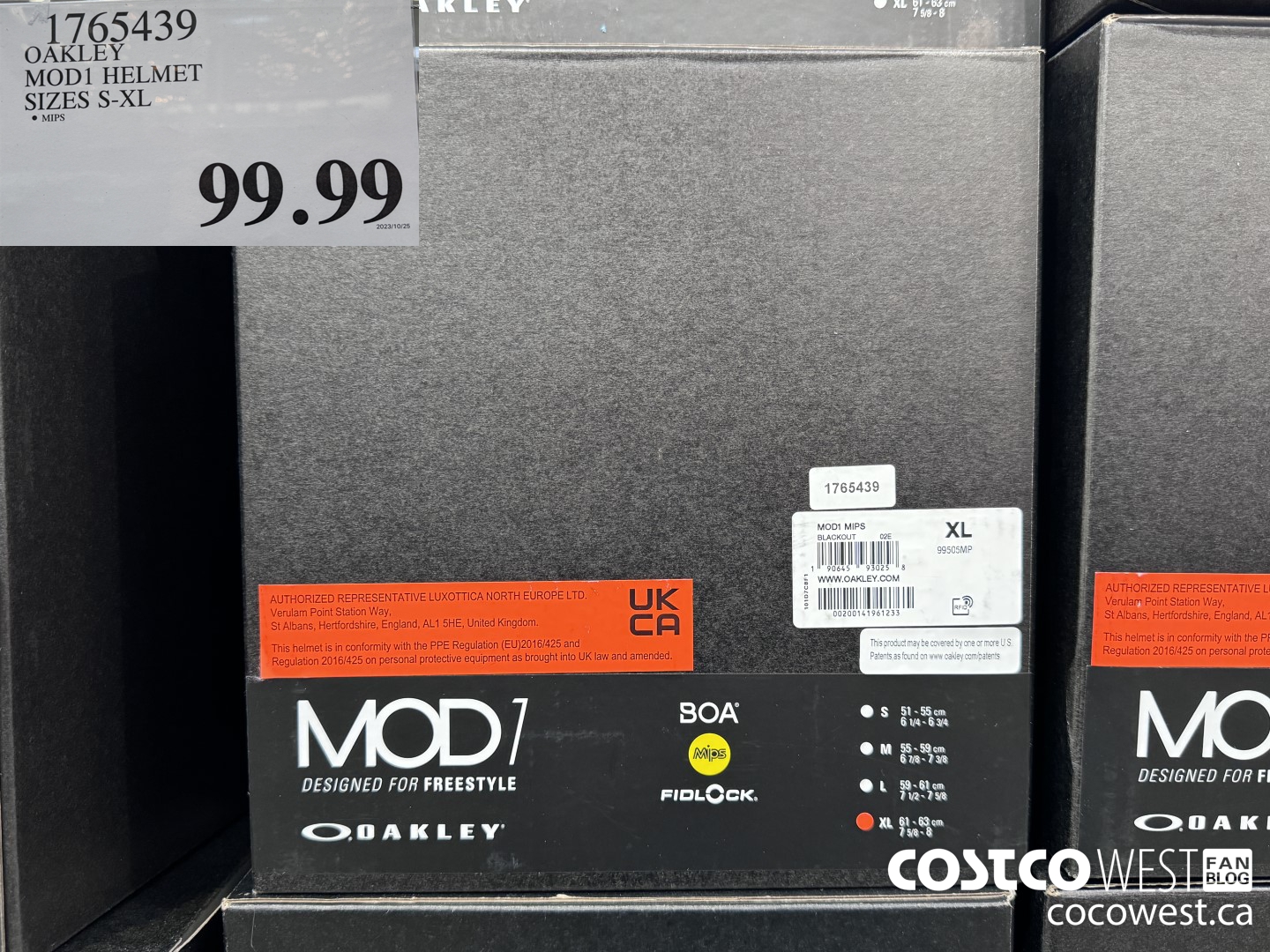 1765439 OAKLEY MOD1 HELMET SIZES S-XL $99.99