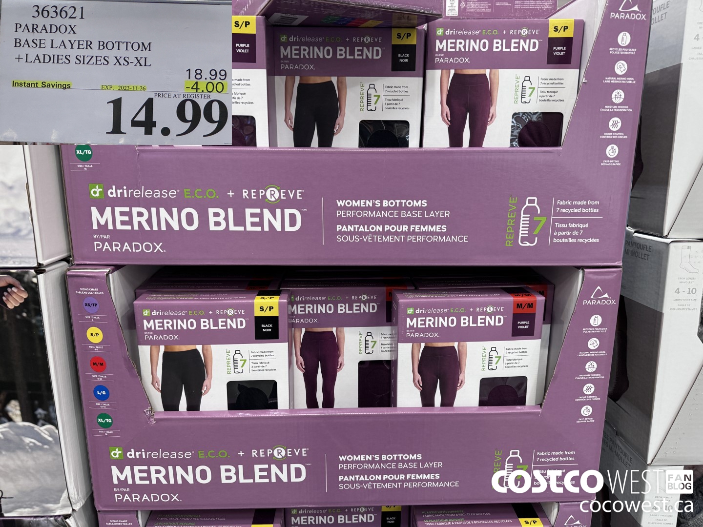 363621 PARADOX BASE LAYER BOTTOM LADIES SIZES XS-XL ($4.00 INSTANT SAVINGS EXPIRES ON 2023-11-26) $14.99