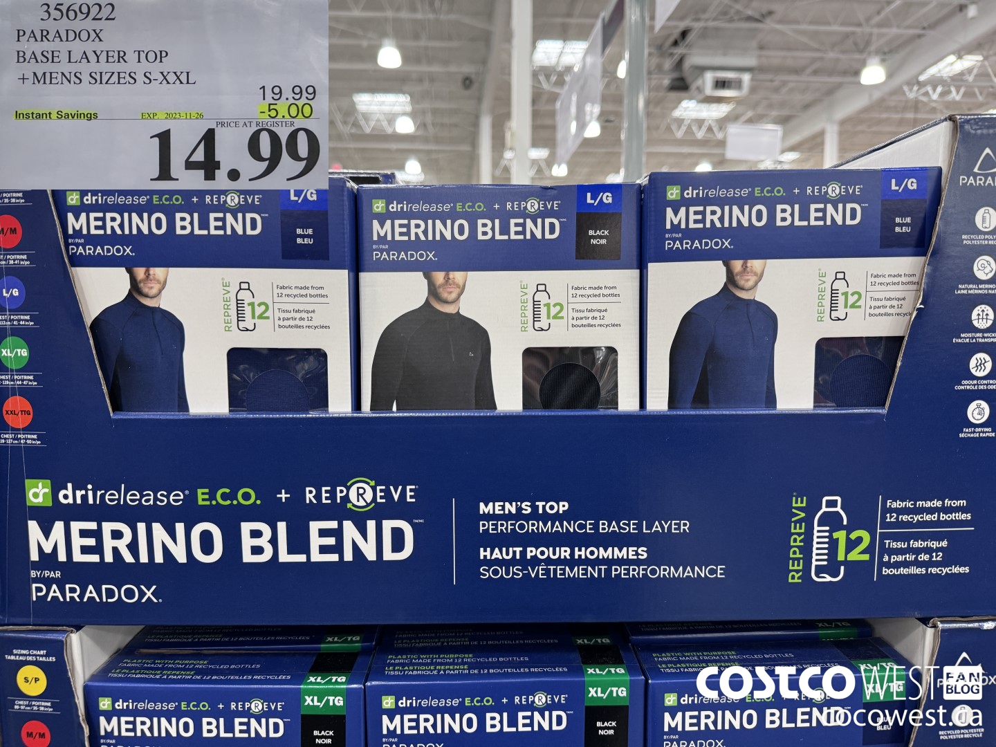 356922 PARADOX BASE LAYER TOP MENS SIZES S-XXL ($5.00 INSTANT SAVINGS EXPIRES ON 2023-11-26) $14.99