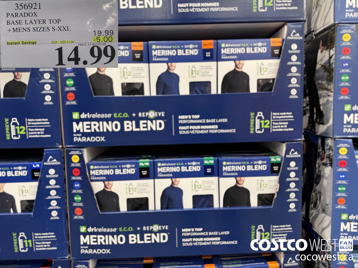 356921 PARADOX BASE LAYER TOP MENS SIZES S-XXL ($5.00 INSTANT SAVINGS EXPIRES ON 2023-11-26) $14.99