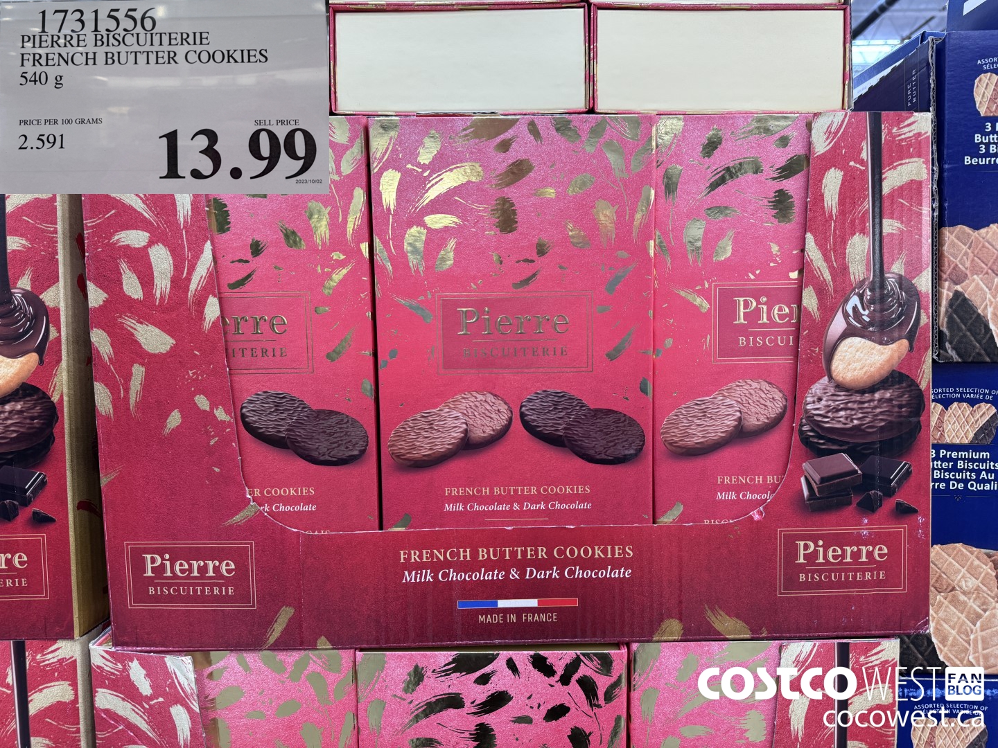 1731556 PIERRE BISCUITERIE FRENCH BUTTER COOKIES 540G $13.99