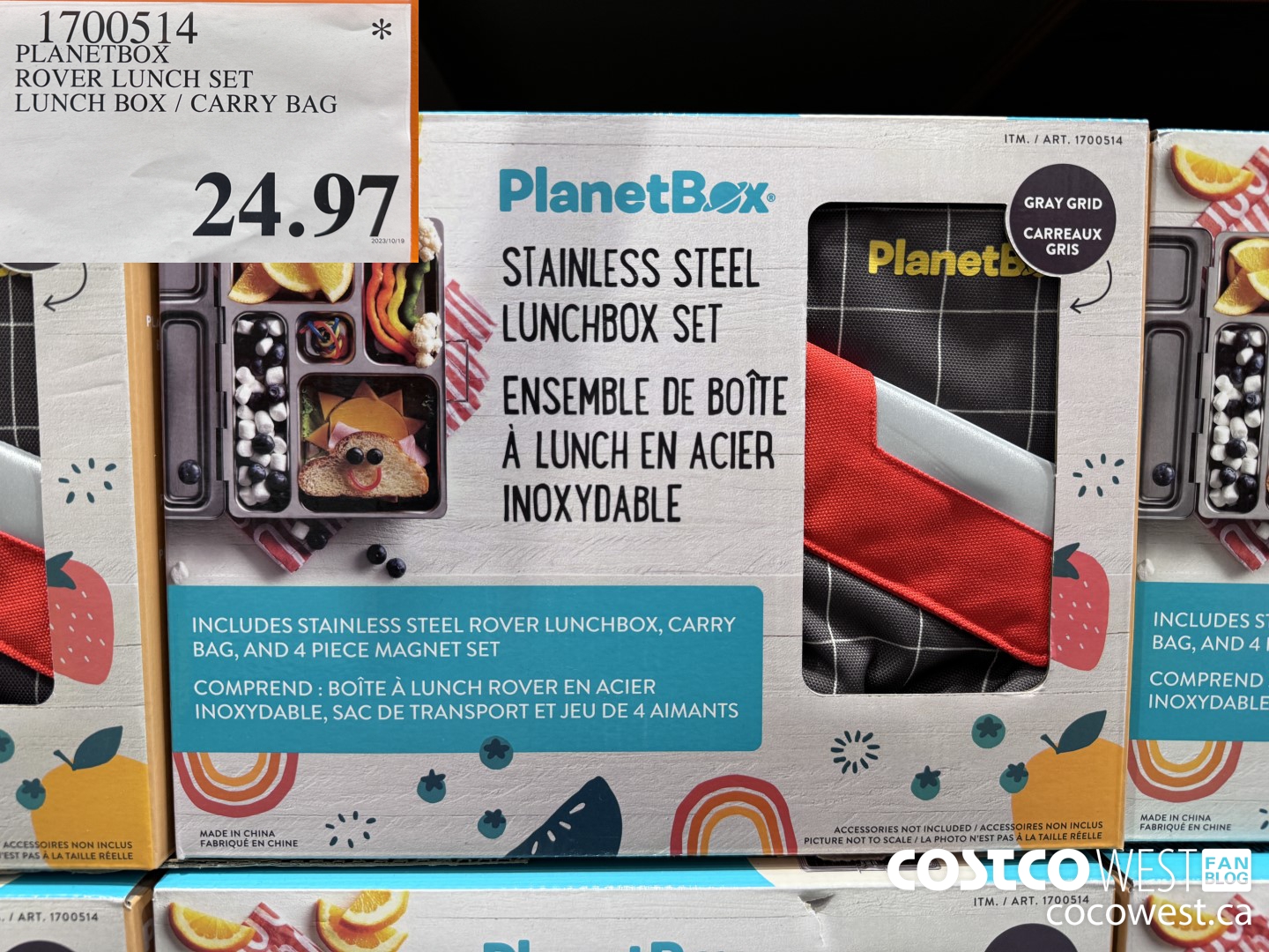 1700514 PLANETBOX ROVER LUNCH SET LUNCH BOX / CARRY BAG $24.97