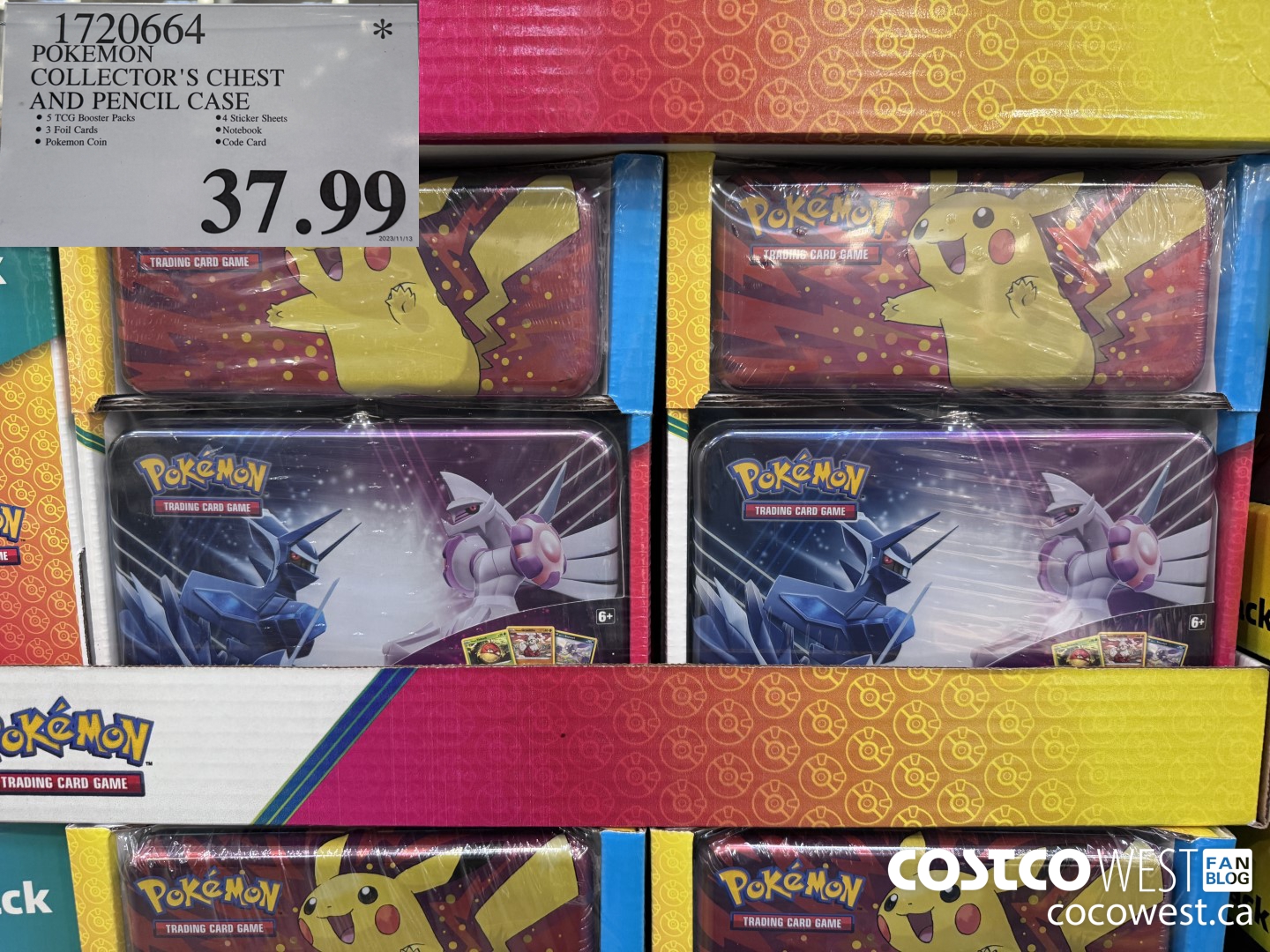 1720664 POKEMON COLLECTOR'S CHEST AND PENCIL CASE $37.99