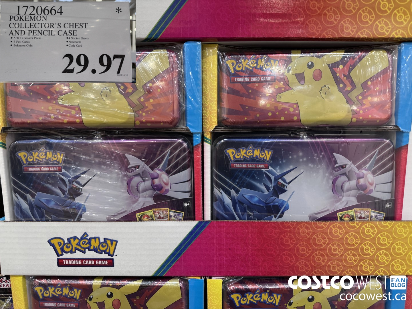 1720664 POKEMON COLLECTOR'S CHEST AND PENCIL CASE $29.97