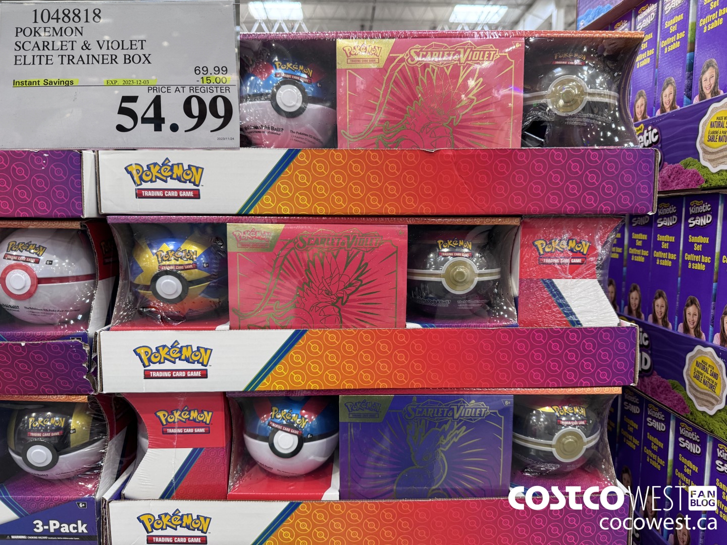 1048818 POKEMON SCARLET & VIOLET ELITE TRAINER BOX ($15.00 INSTANT SAVINGS EXPIRES ON 2023-12-03) $54.99