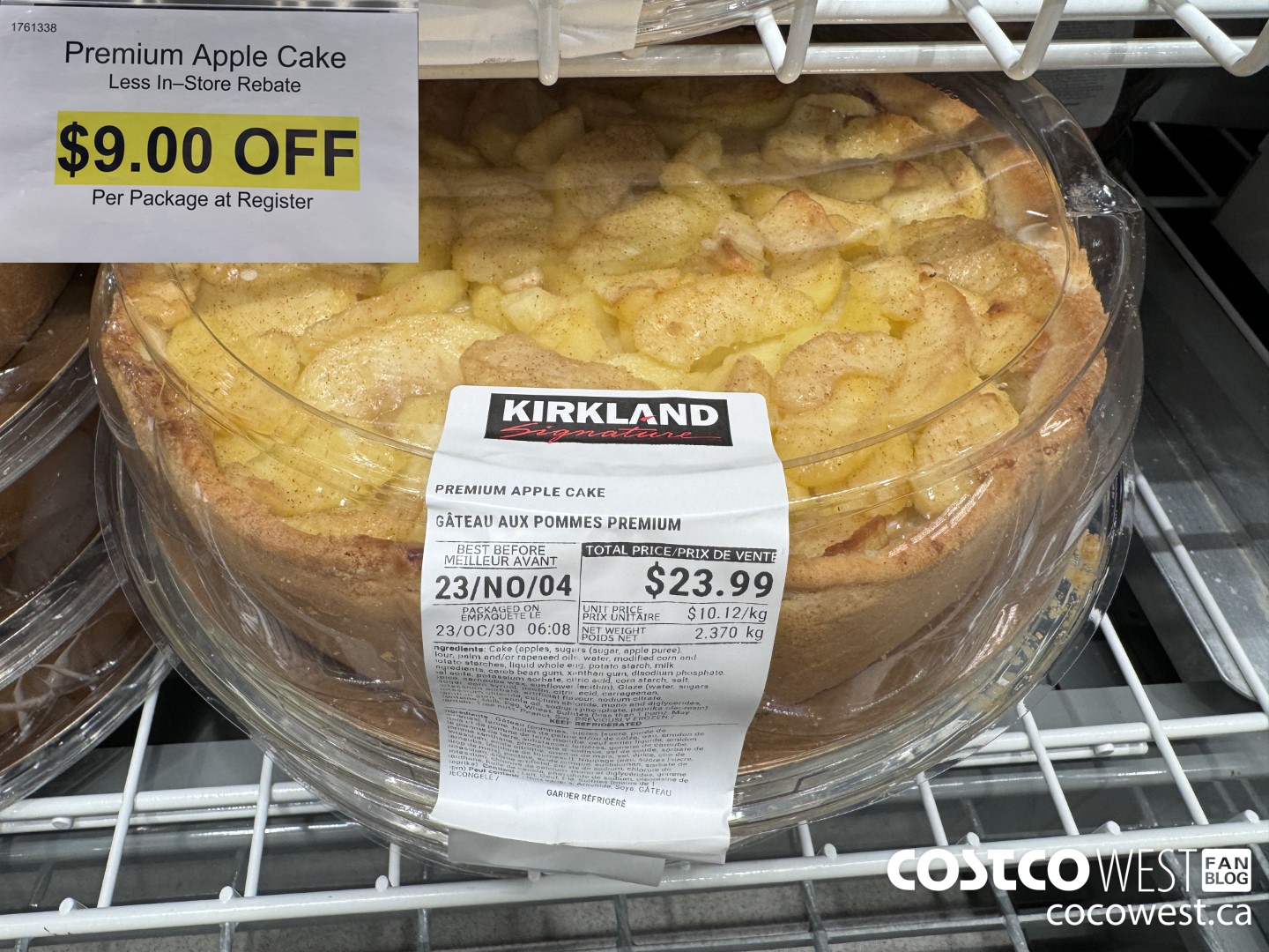 1761338 PREMIUM APPLE CAKE ($9.00 INSTANT SAVINGS)