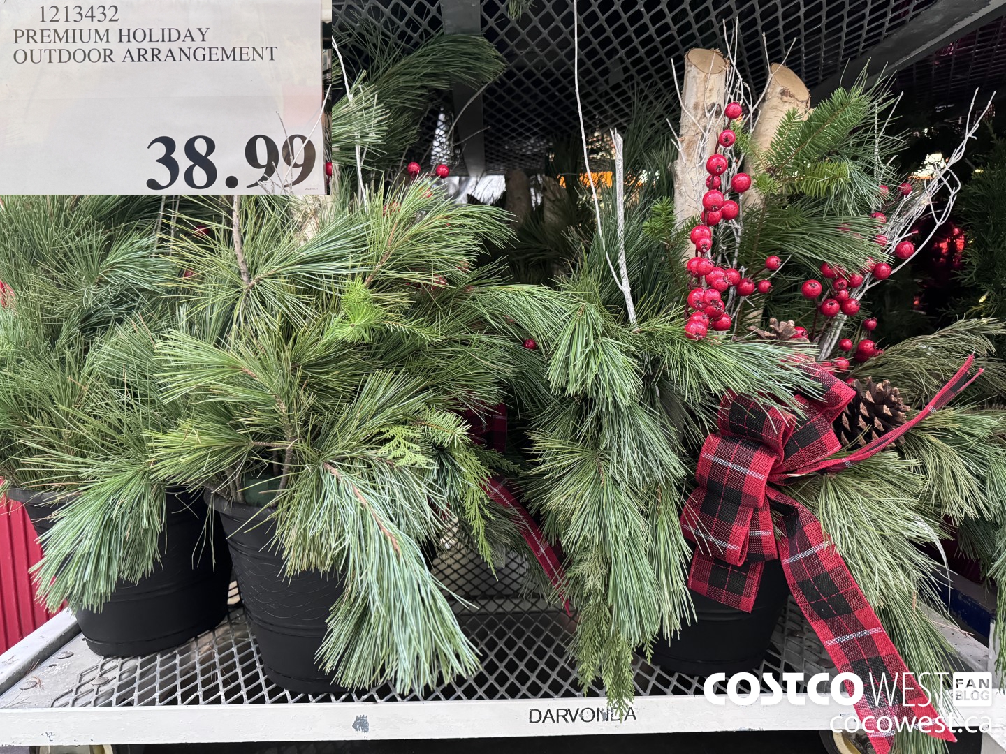 1213432 PREMIUM HOLIDAY OUTDOOR ARRANGEMENT $38.99