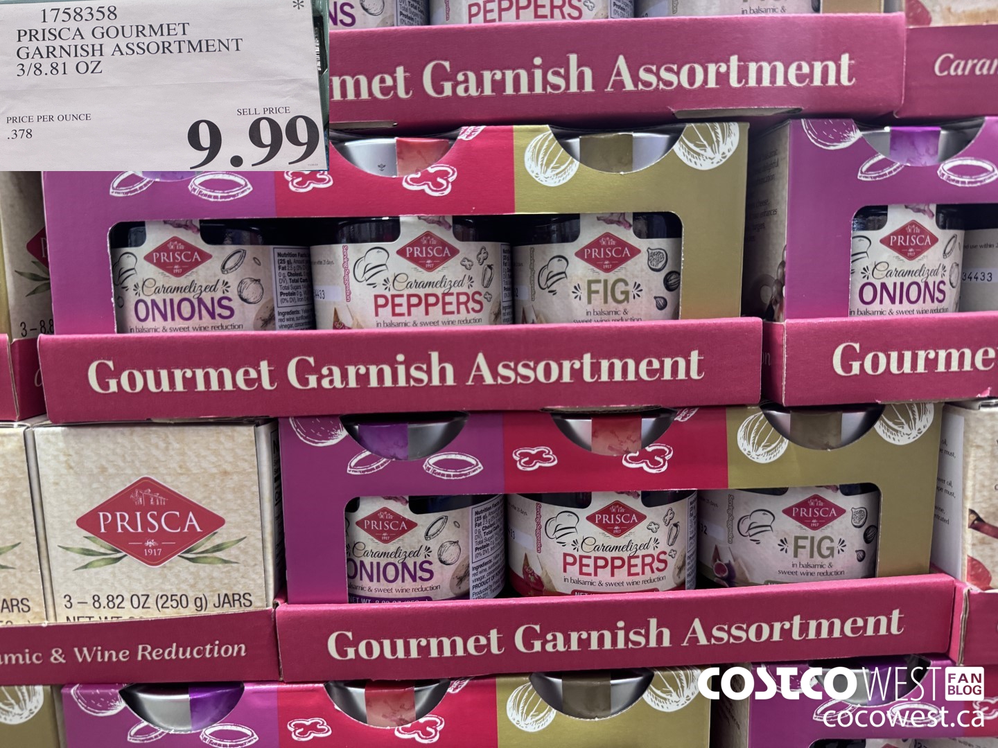 1758358 PRISCA GOURMET GARNISH ASSORTMENT 3/8.81 OZ $9.99