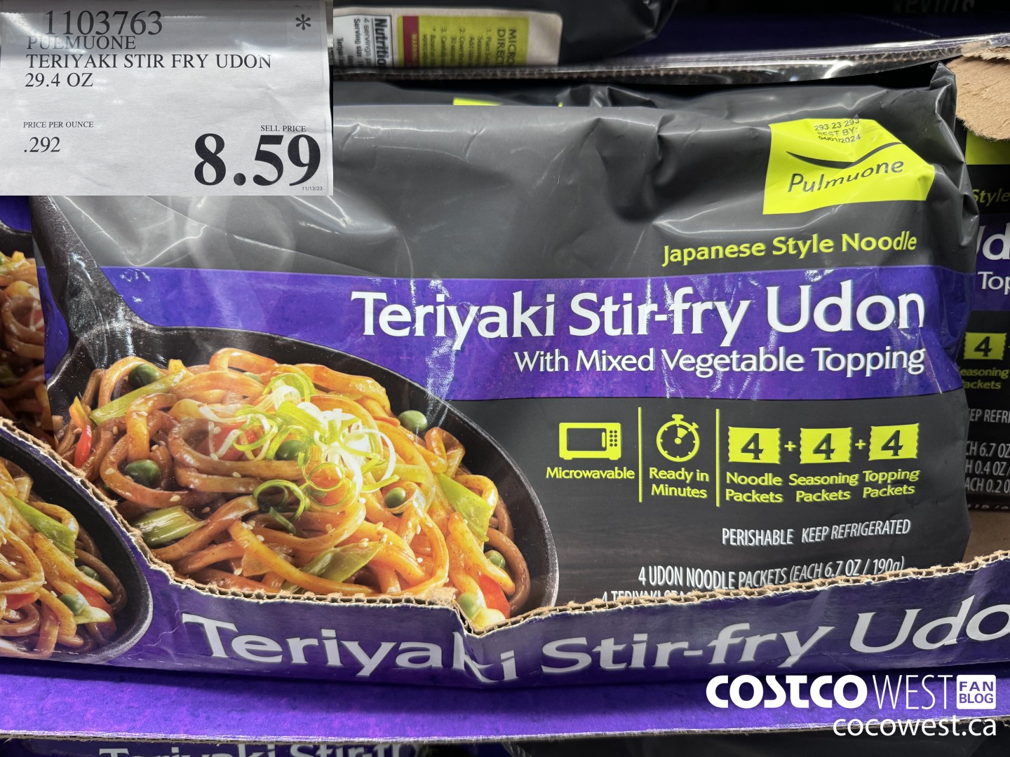 1103763 PULMUONE TERIYAKI STIR FRY UDON 29.4 OZ $8.59