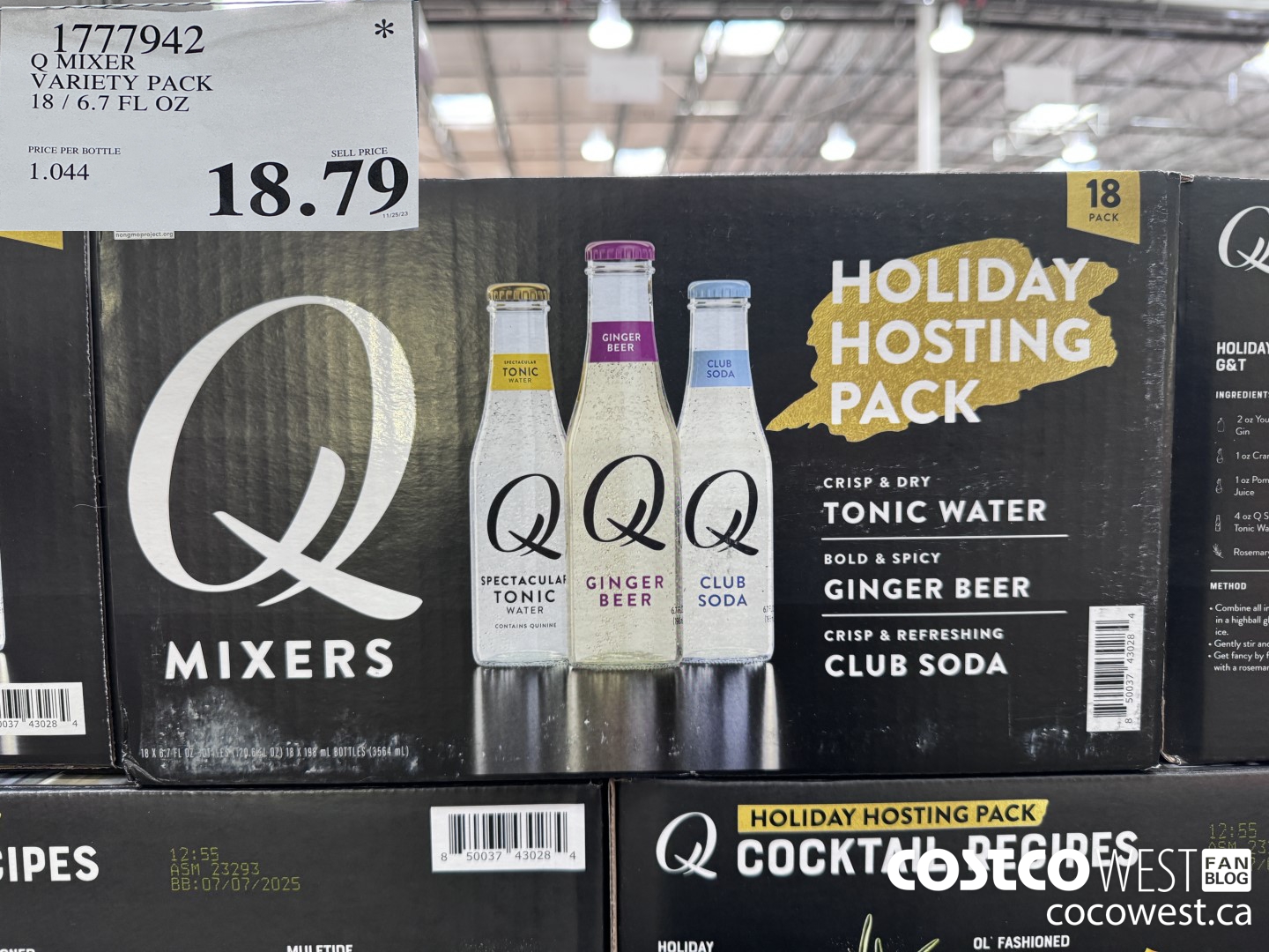 1777942 Q MIXER VARIETY PACK 18 / 6.7 FL OZ $18.79