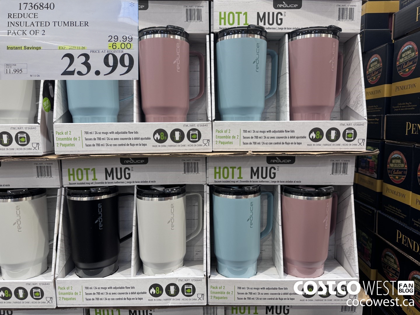 1736840 REDUCE INSULATED TUMBLER PACK OF 2 ($6.00 INSTANT SAVINGS EXPIRES ON 2023-11-26) $23.99