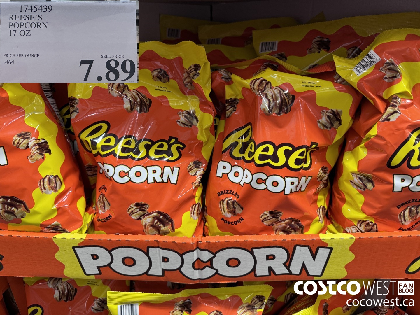 1745439 REESE'S POPCORN 17 OZ $7.89