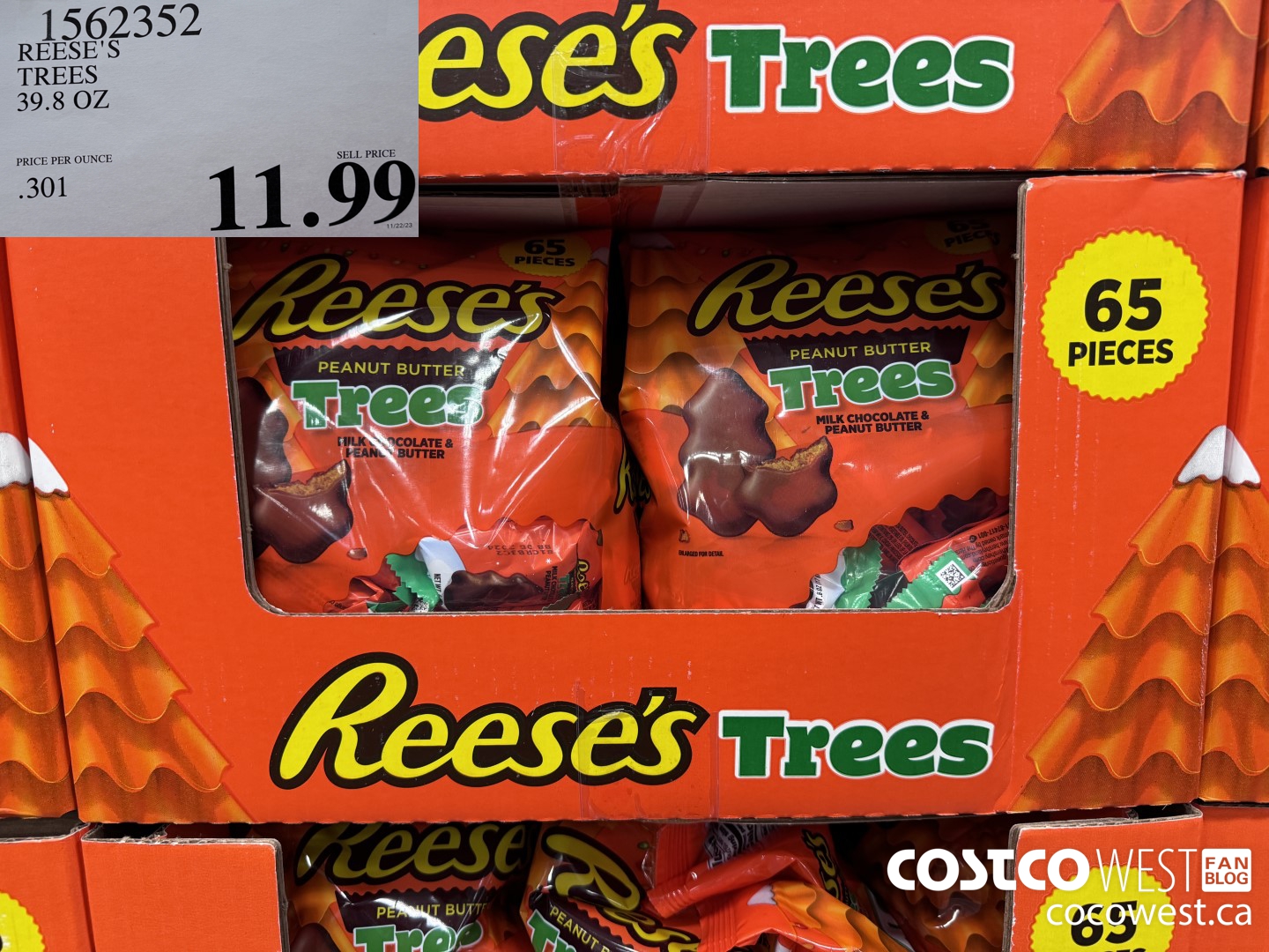 1562352 REESE'S TREES 39.8 OZ $11.99