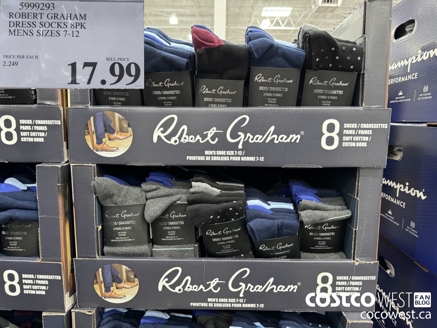 5999293 ROBERT GRAHAM DRESS SOCKS 8PK MENS SIZES 7-12 $17.99