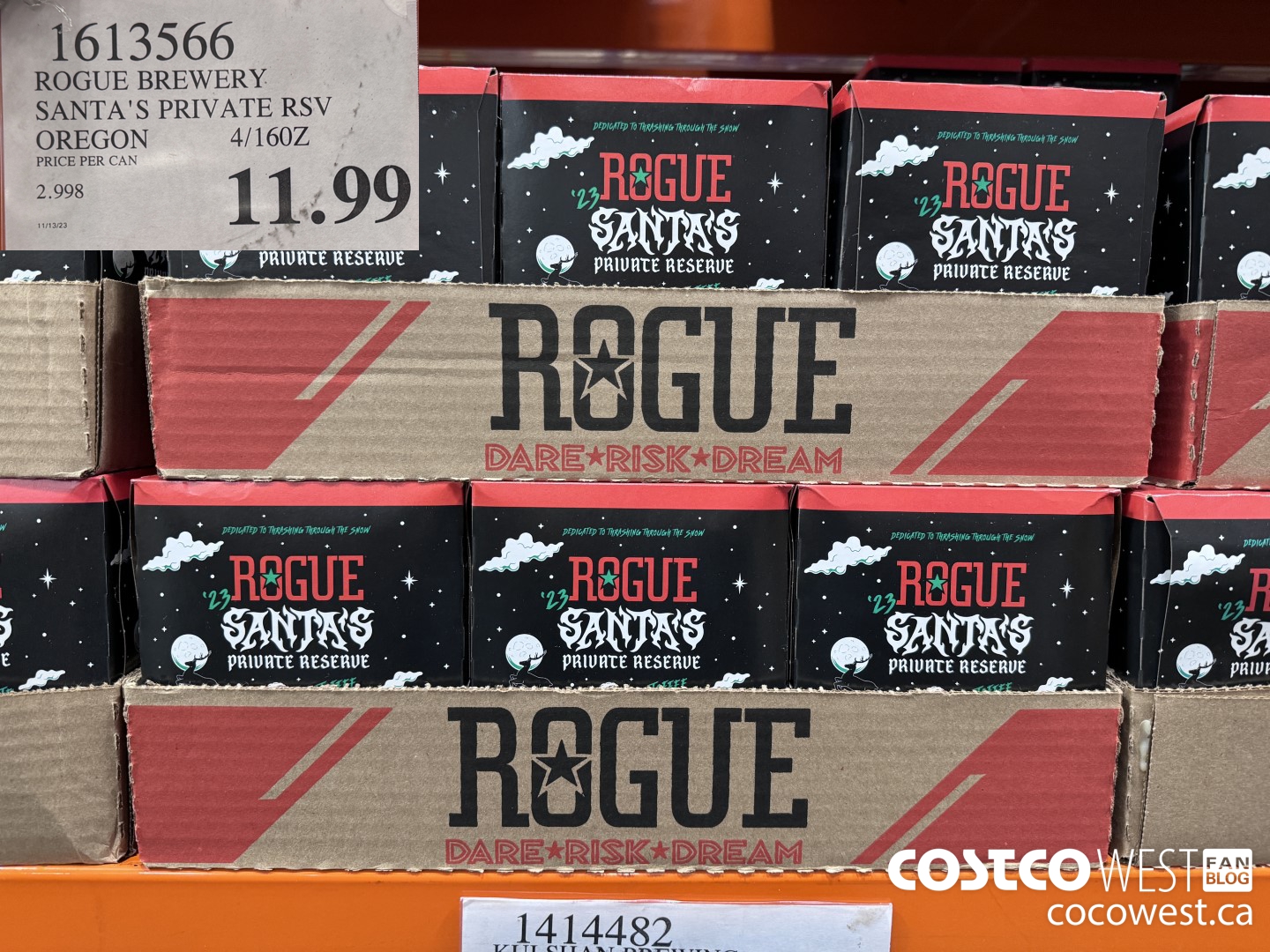 1613566 ROGUE BREWERY SANTA'S PRIVATE RESERV OREGON 4/160Z $11.99