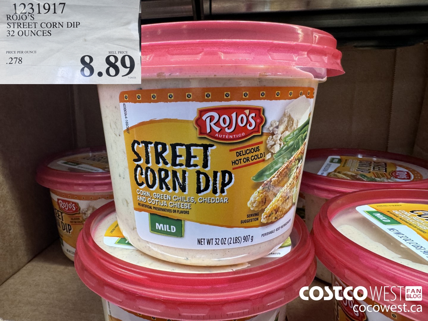 1231917 ROJO'S STREET CORN DIP 32 OUNCES  $8.89