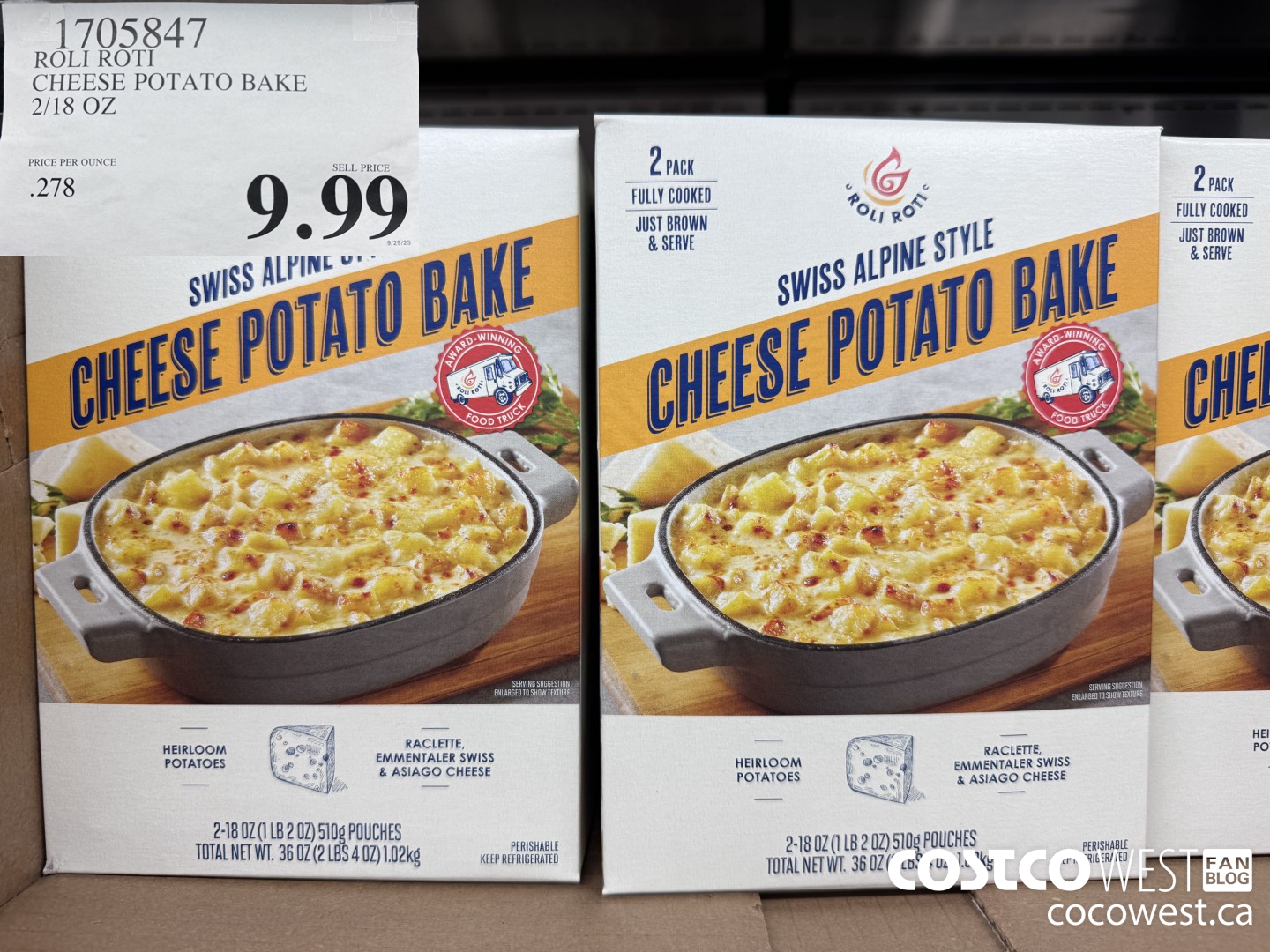 1705847 ROLI ROTI CHEESE POTATO BAKE 2/18 OZ $9.99