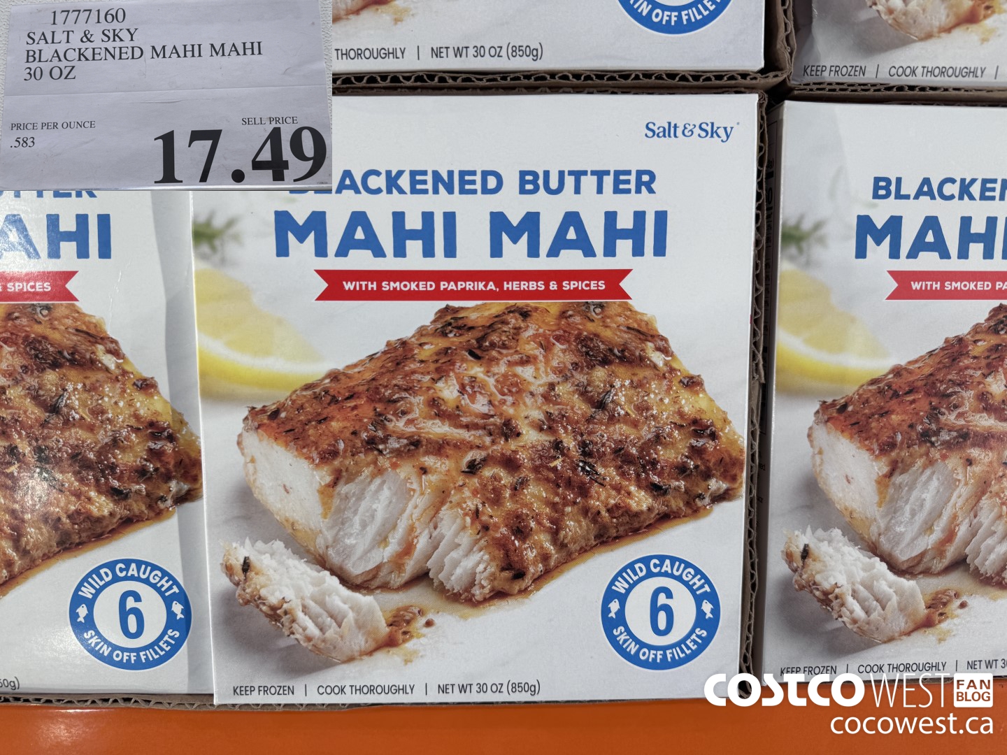 1777160 SALT & SKY BLACKENED MAHI MAHI 30 OZ $17.49