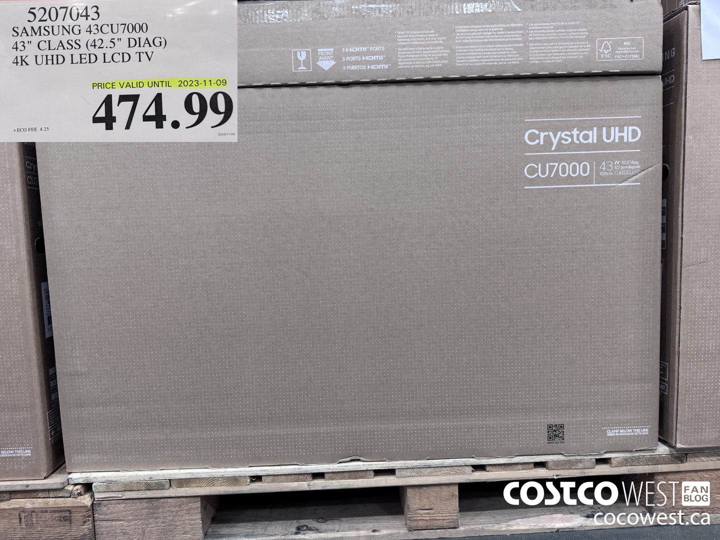 5207043 SAMSUNG 43CU7000 43