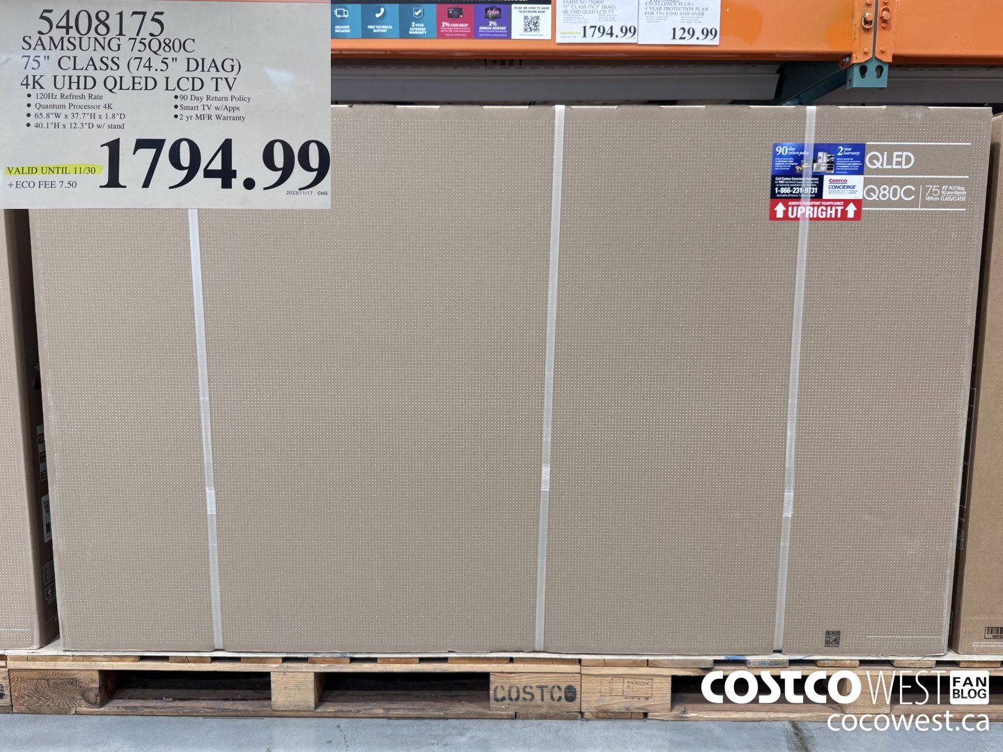 5408175 SAMSUNG 75Q80C 75