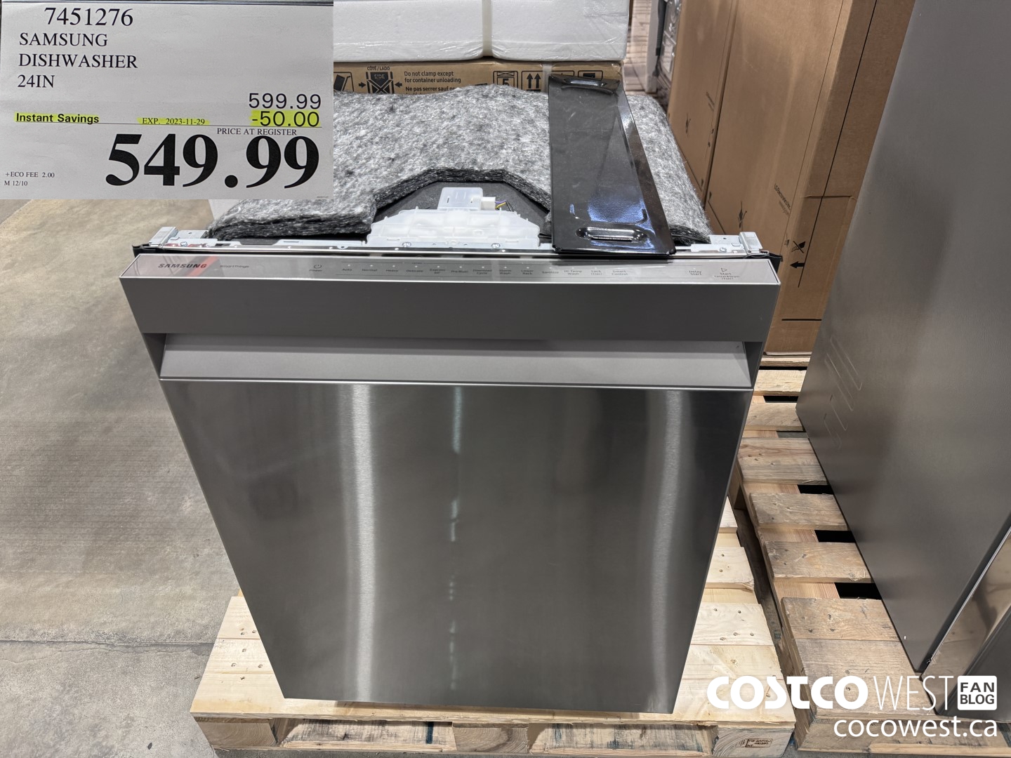 7451276 SAMSUNG DISHWASHER 24IN ($50.00 INSTANT SAVINGS EXPIRES ON 2023-11-29) $549.99