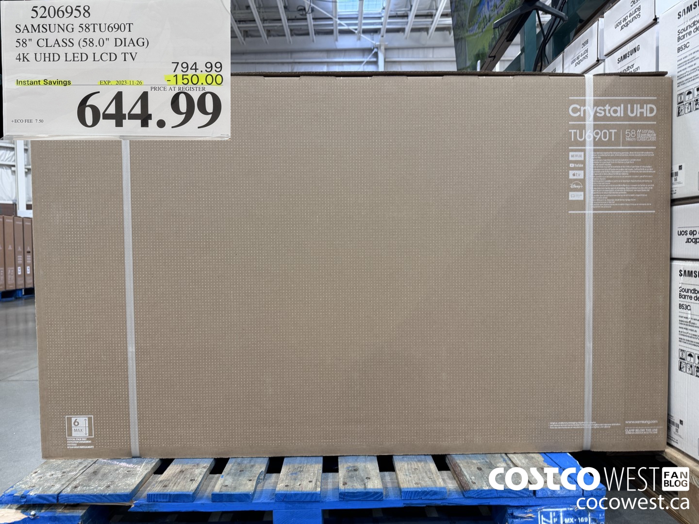 5206958 SAMSUNG UN58TU690T 58