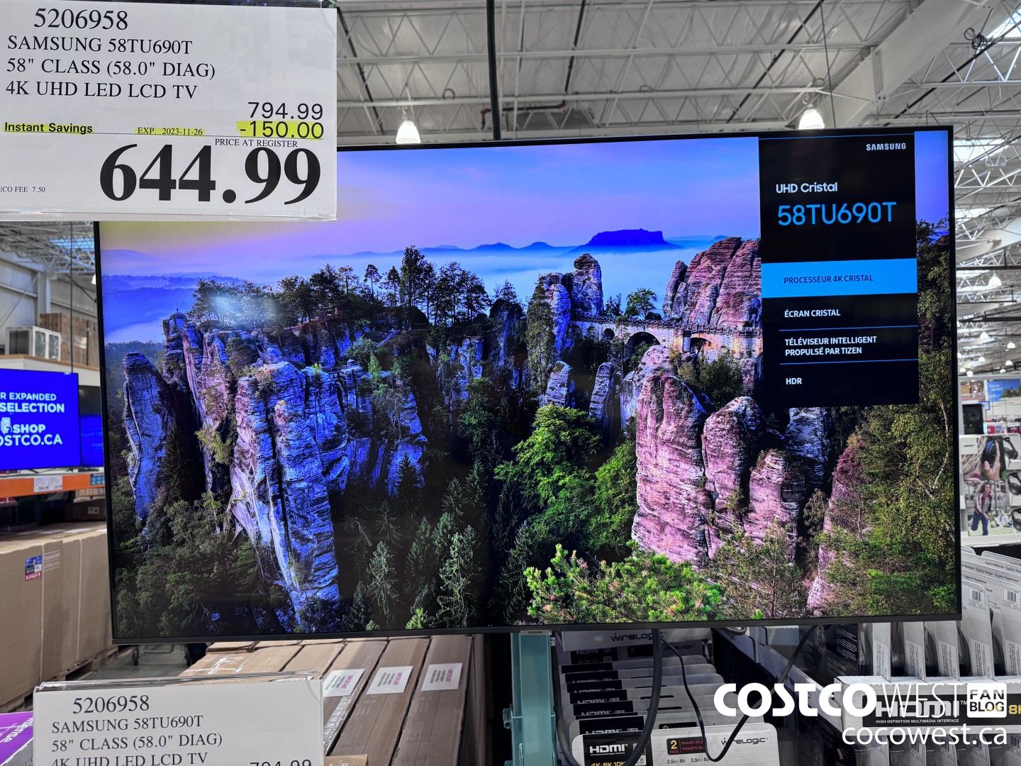 5206958 SAMSUNG UN58TU690T 58