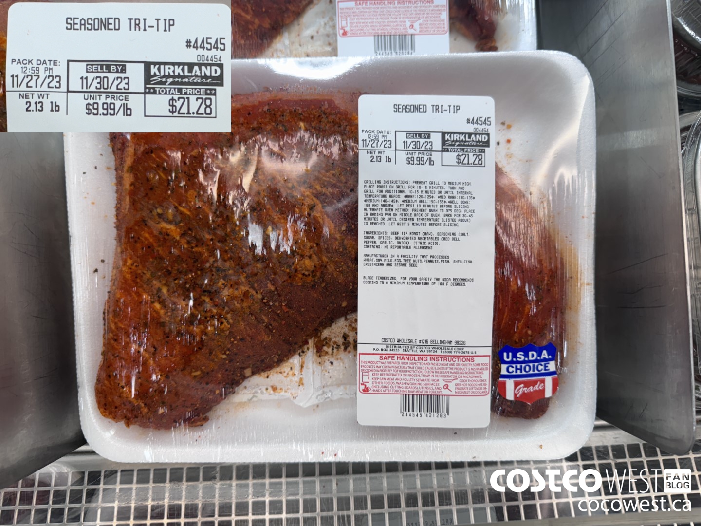 44545 SEASONED TRI-TIP $9.99