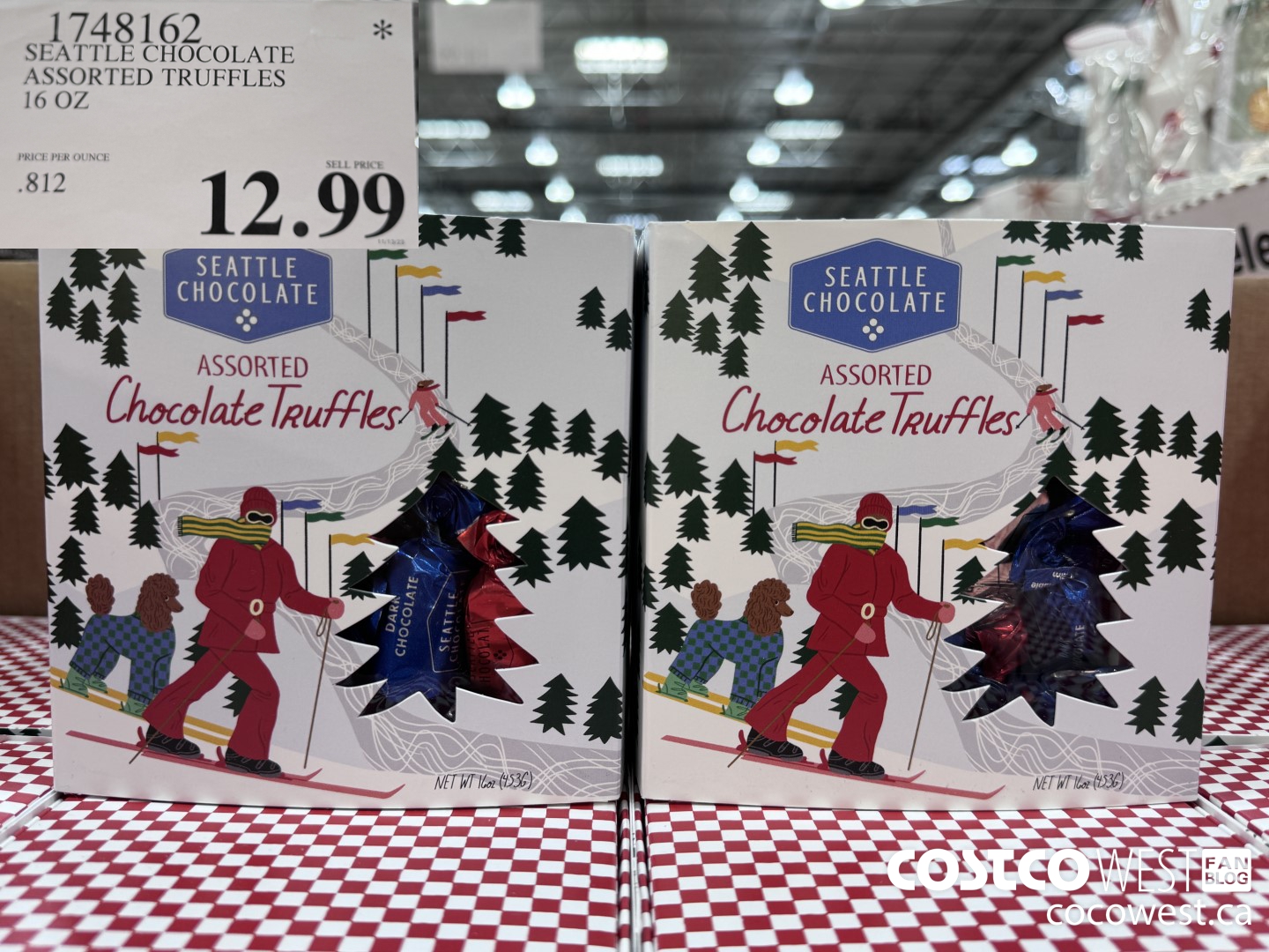 1748162 SEATTLE CHOCOLATE ASSORTED TRUFFLES 16 OZ $12.99