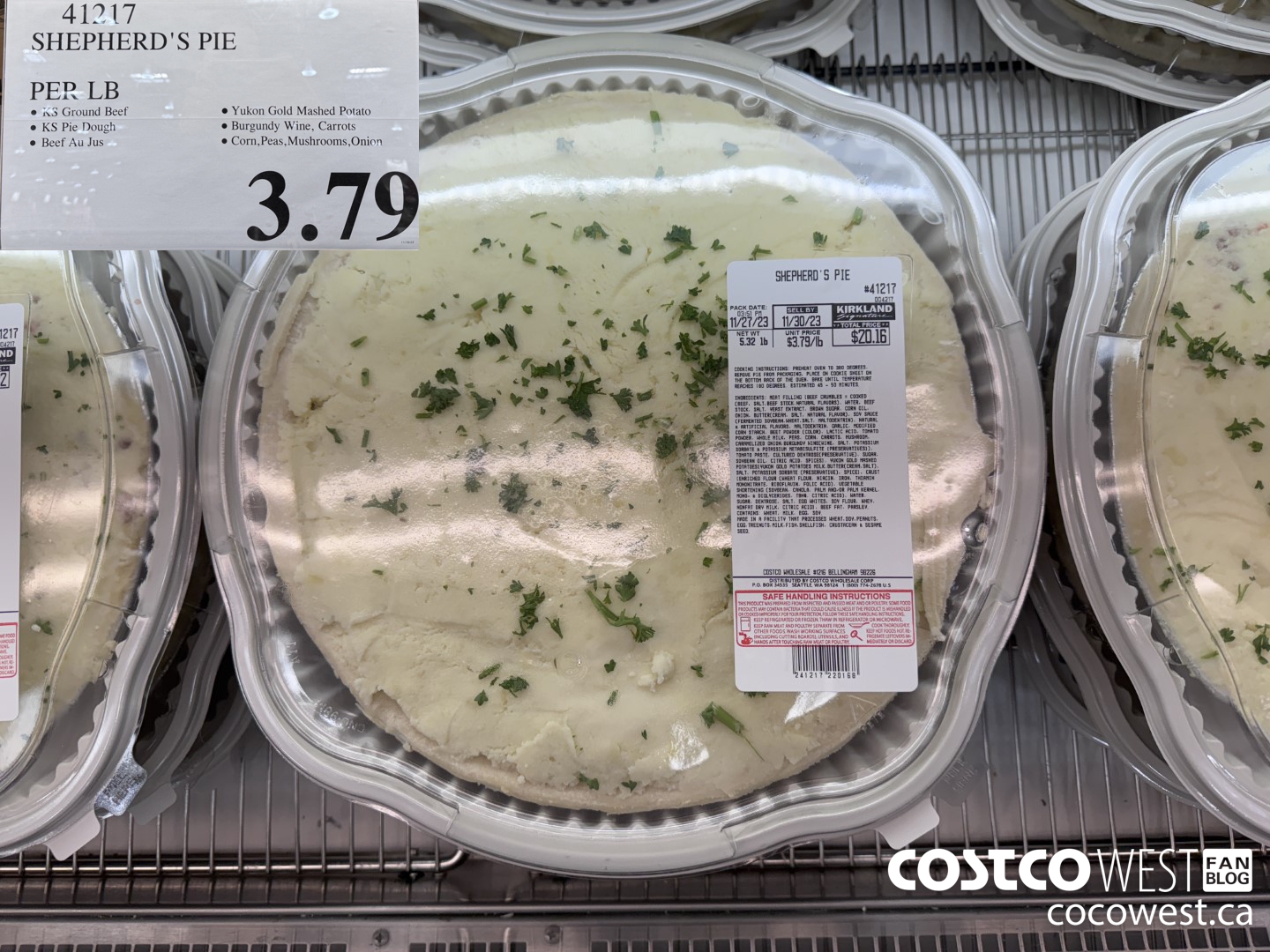 41217 SHEPHERD'S PIE PER LB $3.79