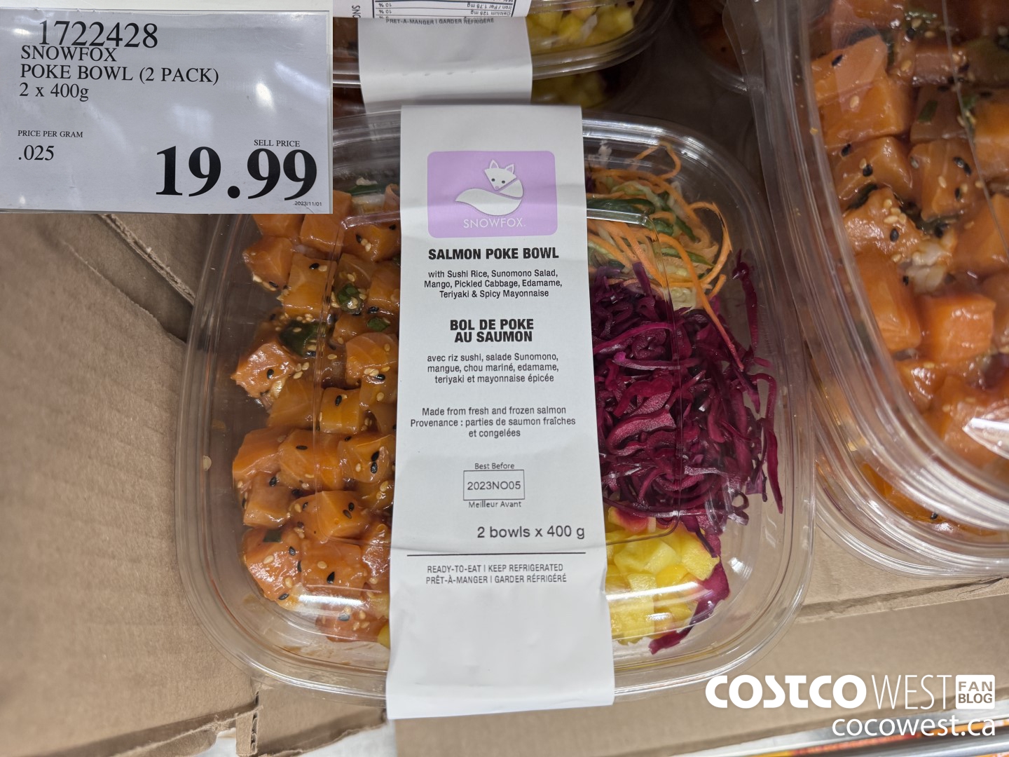 1722428 SNOWFOX POKE BOWL 2 X 400G $19.99