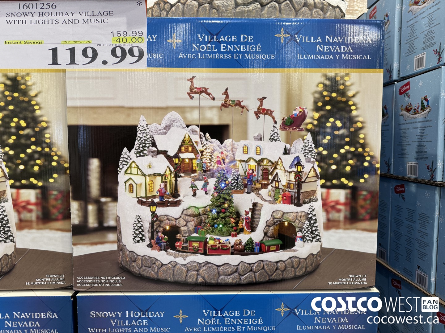 1601256 SNOWY HOLIDAY VILLAGE WITH LIGHTS AND MUSIC ($40.00 INSTANT SAVINGS EXPIRES ON 2023-11-26) $119.99