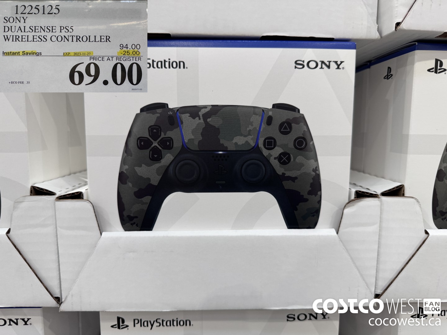 1225125 SONY DUALSENSE PS5 WIRELESS CONTROLLER ($25.00 INSTANT SAVINGS EXPIRES ON 2023-11-27) $69.00
