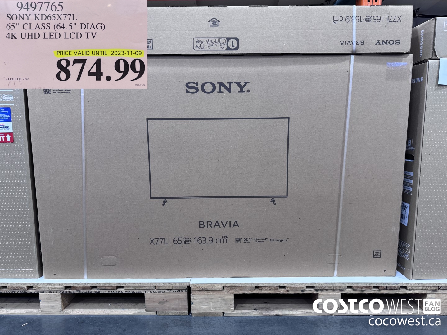 9497765 SONY KD65X77L 65