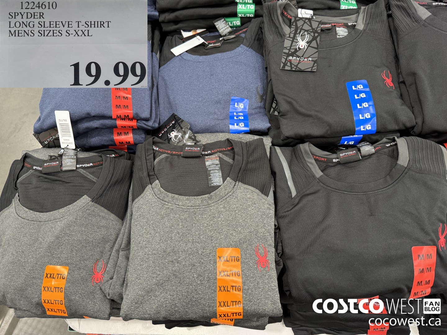 1224610 SPYDER LONG SLEEVE T-SHIRT MENS SIZES S-XXL $19.99