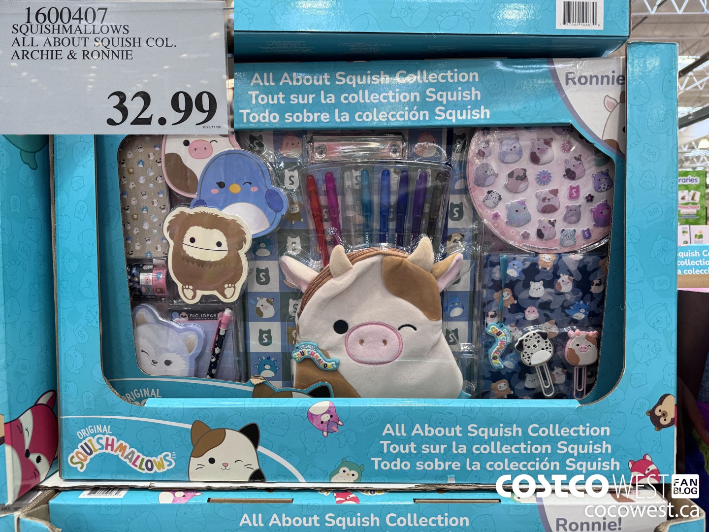 1600407 SQUISHMALLOWS ALL ABOUT SQUISH COL. ARCHIE & RONNIE $32.99