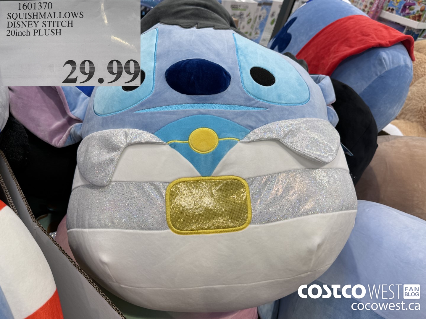 1601370 SQUISHMALLOWS DISNEY STITCH 20 INCH PLUSH $29.99