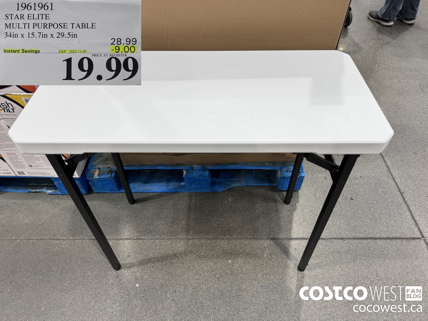1961961 STAR ELITE MULTI PURPOSE TABLE 34IN X 15.7IN X 29.5 IN ($9.00 INSTANT SAVINGS EXPIRES ON 2023-11-05) $19.99