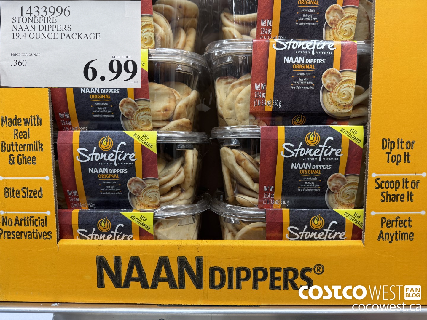 1433996 STONEFIRE NAAN DIPPERS 19.4 OUNCE PACKAGE $6.99