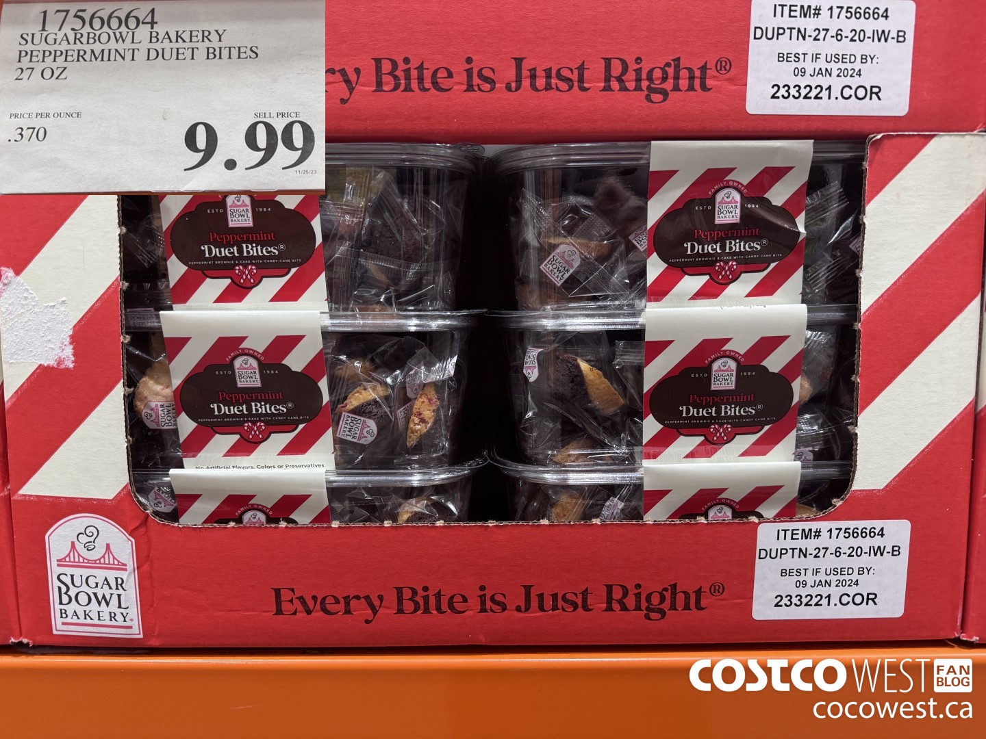 1756664 SUGARBOWL BAKERY PEPPERMINT DUET BITES 27 OZ $9.99